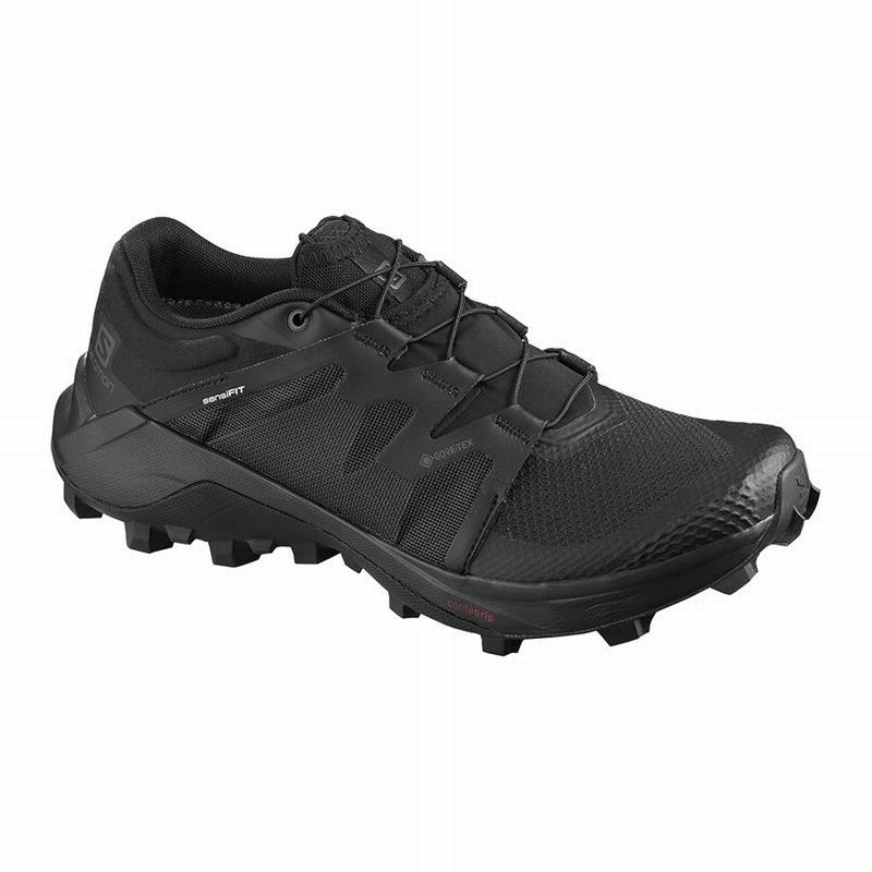 Salomon Singapore Womens Trail Running Shoes - WILDCROSS GTX Black | 89362-ZLNO